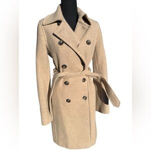 J Crew Mostly Wool Trench coat Stunning 8